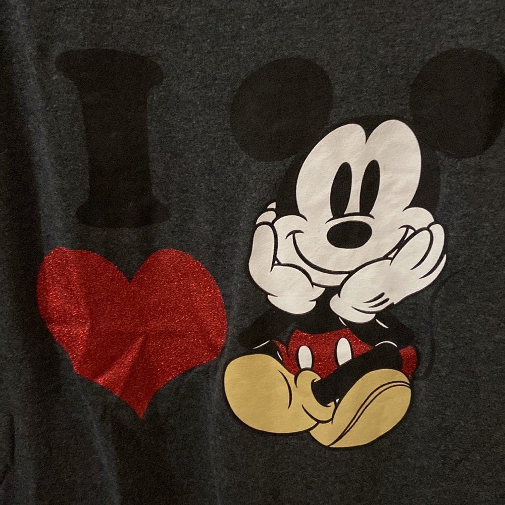 Disney Store I Love  Mickey Mouse Graphic T size Large - Picture 2 of 5